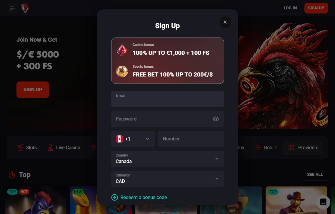 Rooster Bet Casino